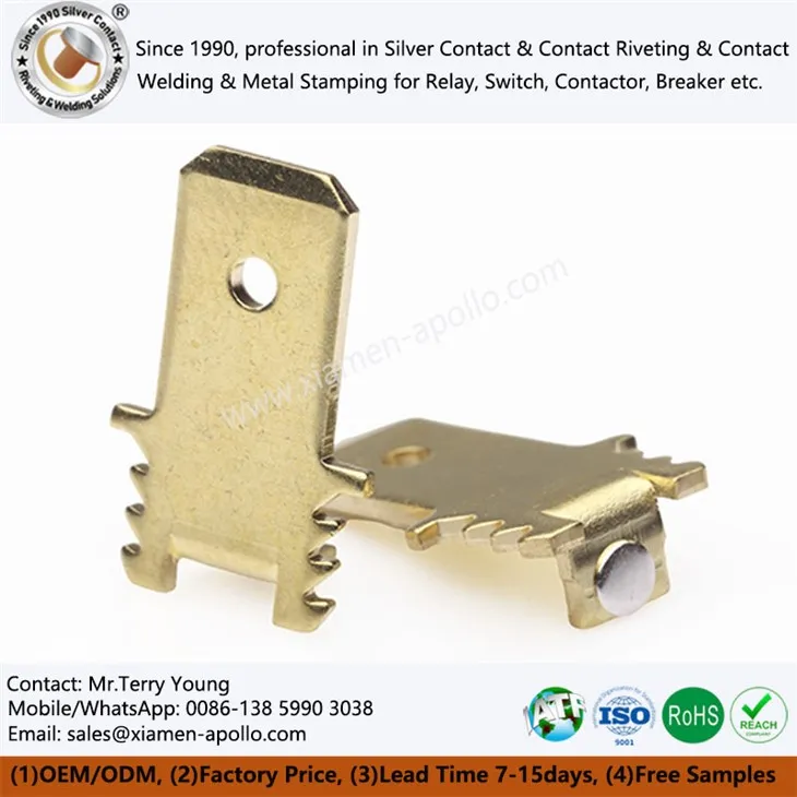 Dấu kim loại bằng đồng thau cho công tắc ổ cắm