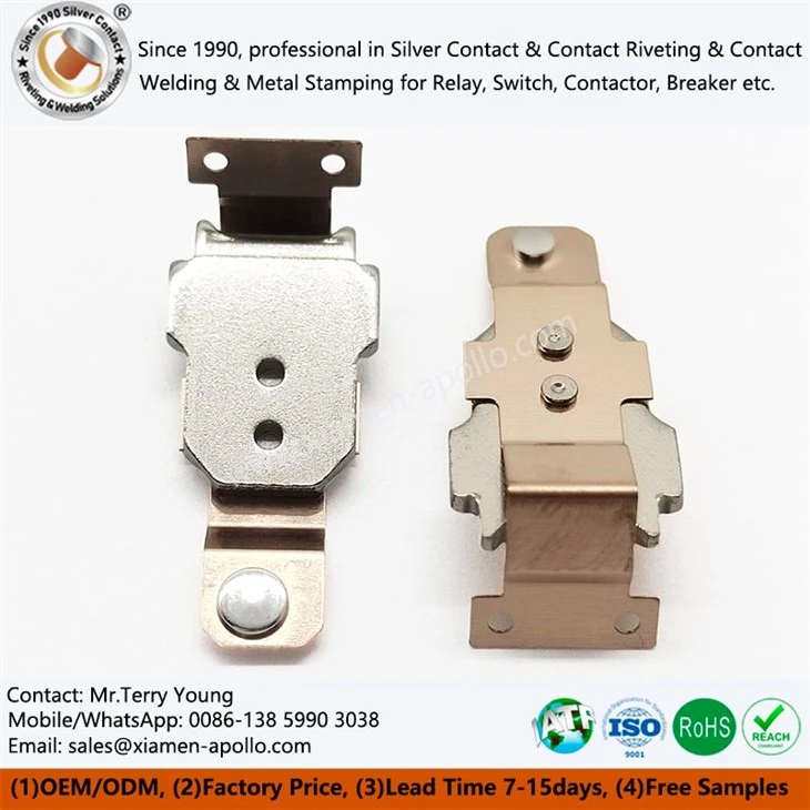 Embedded Silver Contacts In Die