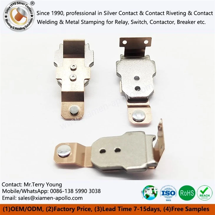 In-Die Electrical Riveting Contacts Assembly