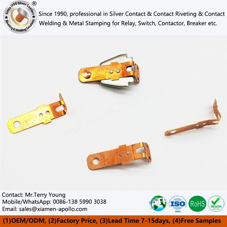 Beryllium Copper Riveted Spring Armature Assemblie