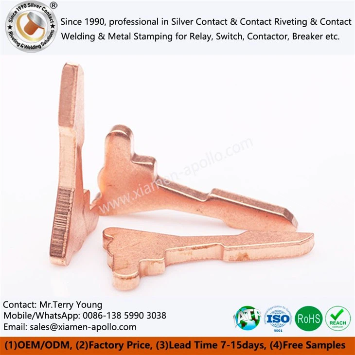 Stamped Copper Parts Used In Switches Stamped Copper Parts Used In Switches